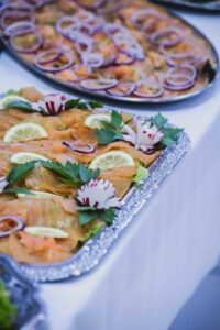 Catering-Lachsplatte